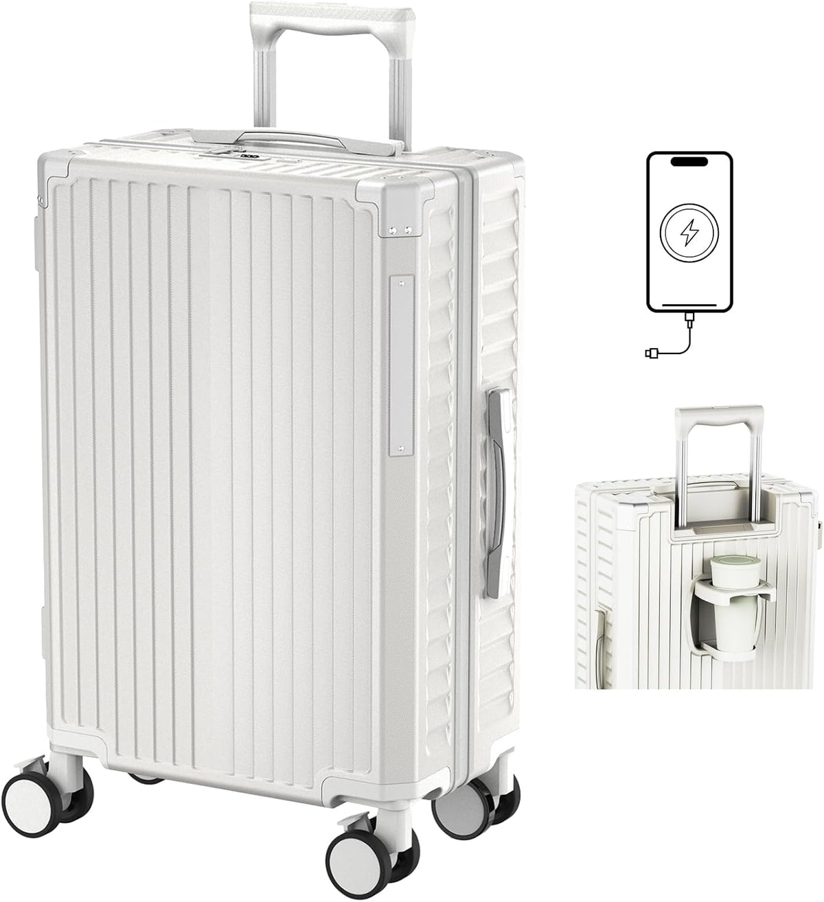 [Soralifer] スーツケース キャリーケース 多機能 軽量 大型 キャリーバッグ 旅行 出張