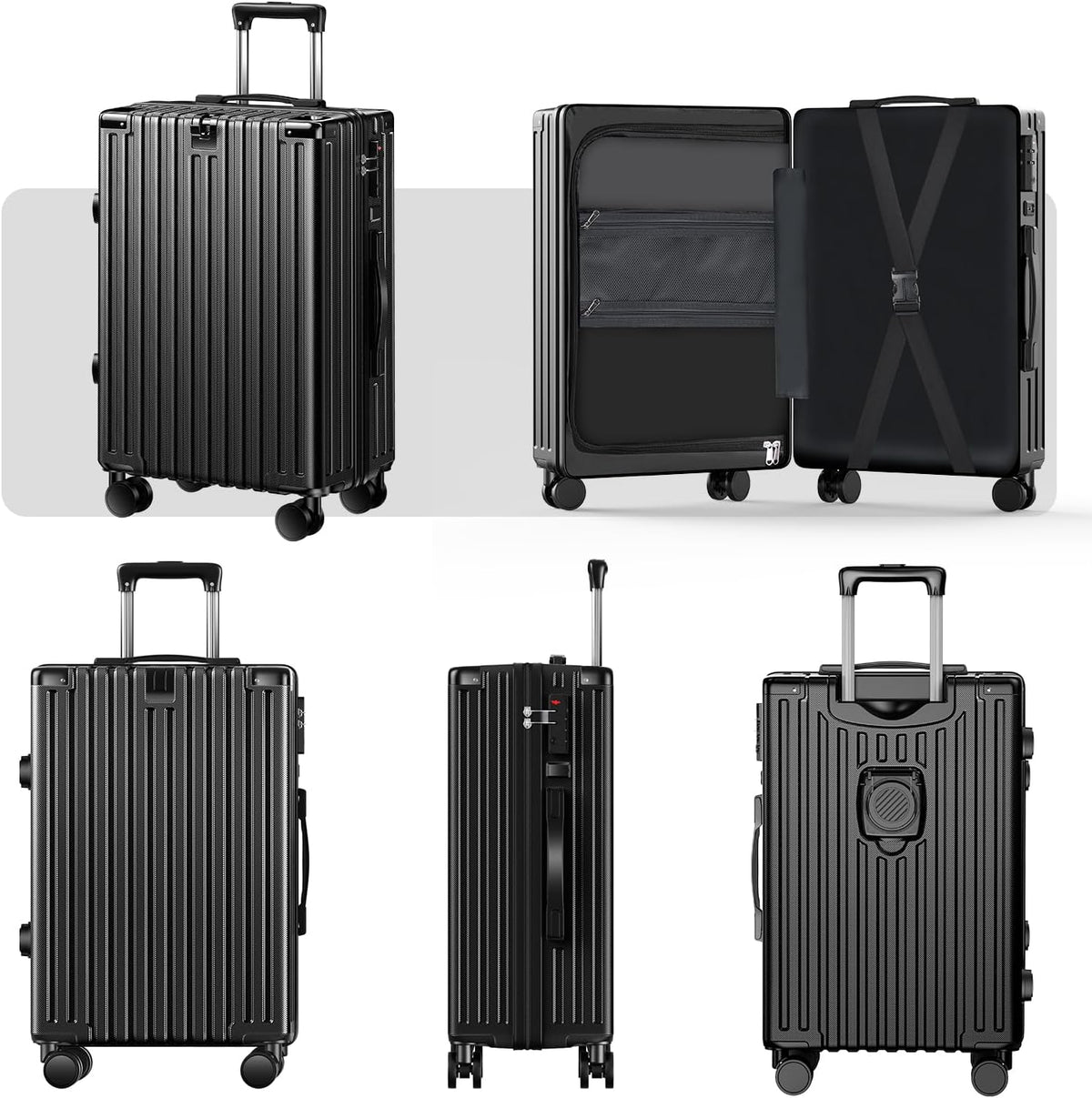 [Augustre] スーツケース 機内持ち込み 超軽量 キャリーケース 大型 多機能 キャリーバッグ SS/S/M/Lサイズ 旅行 ビジネス 出張