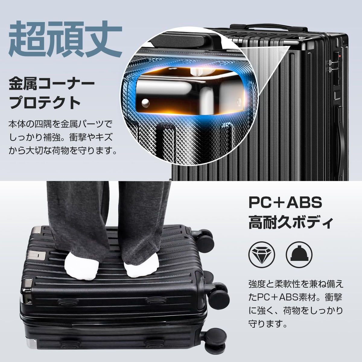 [Augustre] スーツケース 機内持ち込み 超軽量 キャリーケース 大型 多機能 キャリーバッグ SS/S/M/Lサイズ 旅行 ビジネス 出張
