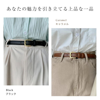 ベルト レディース 本革 おしゃれ 牛革 細ベルト 長さ105cm ファッション 合わせやすい オシャレ レディースベルト 入学式 卒業式 就活 カジュアル シンプル オシャレ ビジネス フォーマル プレゼント スーツ 本革ベルト