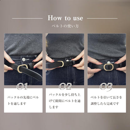 ベルト レディース 本革 おしゃれ 牛革 細ベルト 長さ105cm ファッション 合わせやすい オシャレ 穴無し 入学式 カジュアル きれいめ シンプル オシャレ ビジネス プレゼント スーツ シルバー 本革ベルト ホールレス
