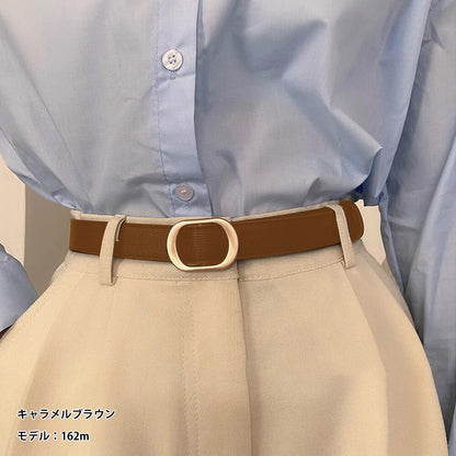 ベルト レディース 本革 おしゃれ 牛革 細ベルト 長さ105cm ファッション 合わせやすい オシャレ 穴無し 入学式 カジュアル きれいめ シンプル オシャレ ビジネス プレゼント スーツ シルバー 本革ベルト ホールレス