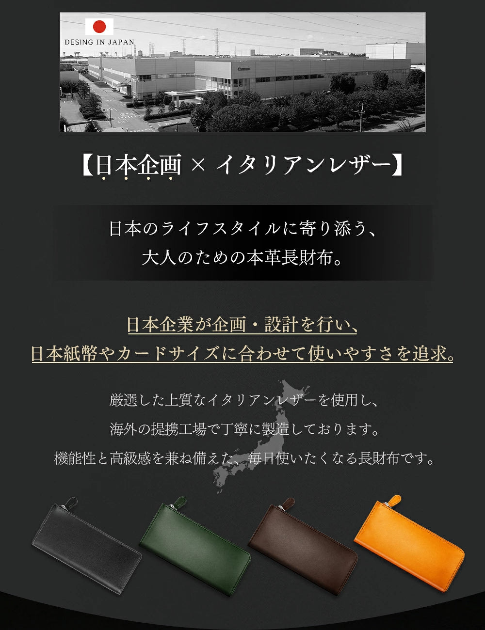 財布 メンズ 超薄型 イタリアンレザー 長財布 薄い 父の日 ギフト 本革 YKKファスナー スリム 牛革 小銭入れ 大容量 ウォレット レザー サイフ ハンドメイド 高級感 シンプル 男女兼用 ブランド