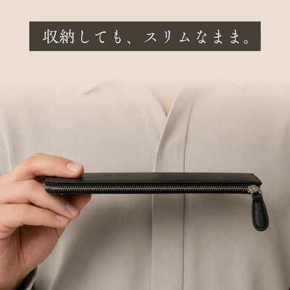 財布 メンズ 超薄型 イタリアンレザー 長財布 薄い 父の日 ギフト 本革 YKKファスナー スリム 牛革 小銭入れ 大容量 ウォレット レザー サイフ ハンドメイド 高級感 シンプル 男女兼用 ブランド