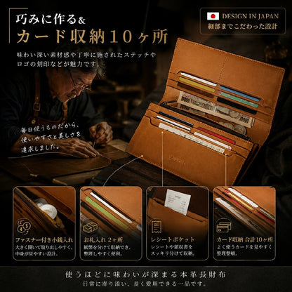財布 メンズ 本革 二つ折り財布 高級感 長財布 栃木レザー 本革 薄い レディース財布 ブランド ウォレット 牛革 小銭入れ レザー サイフ ハンドメイド 無地 大容量 男女兼用 紳士用 おしゃれ ANYCOOL