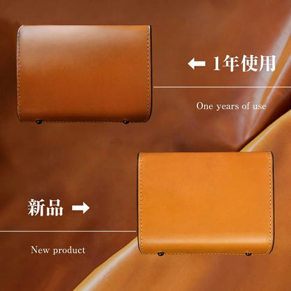 財布 メンズ ミニ財布 メンズ財布 二つ折り 栃木レザー 財布 本革 高級感 小さい財布 大容量 コインケース 牛革 小銭入れ レザー サイフ ハンドメイド 左利き 右利き 父の日 誕生日 紳士用 男女兼用 ギフト