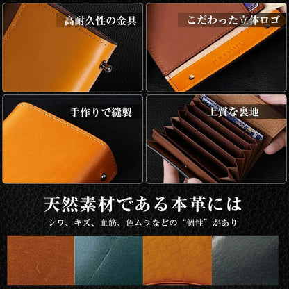 財布 メンズ ミニ財布 メンズ財布 二つ折り 栃木レザー 財布 本革 高級感 小さい財布 大容量 コインケース 牛革 小銭入れ レザー サイフ ハンドメイド 左利き 右利き 父の日 誕生日 紳士用 男女兼用 ギフト